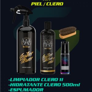 Imagen de Kit limpieza cuero 1l 45,44€