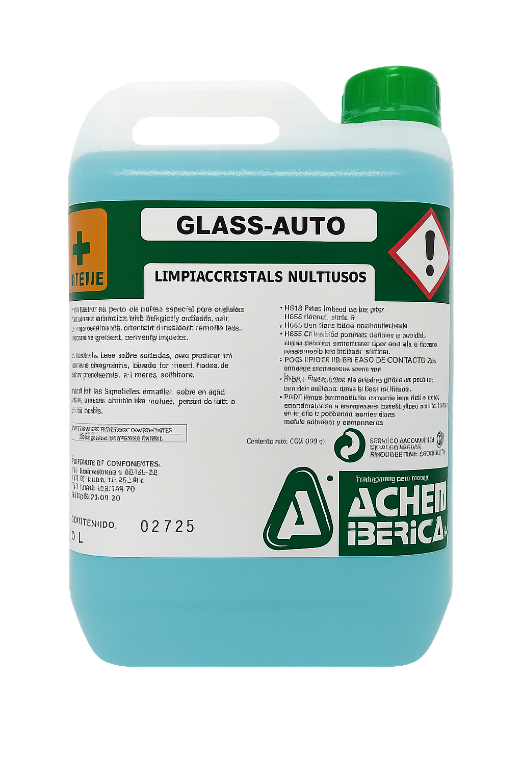 Glass auto limpiacristales multiusos 5 litro achem iberica Imagen de Glass auto limpiacristales multiusos 5 litro achem iberica
